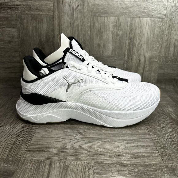 Puma Softride Mayve Women's size 9.5 White Black Running Shoes - Picture 1 of 8